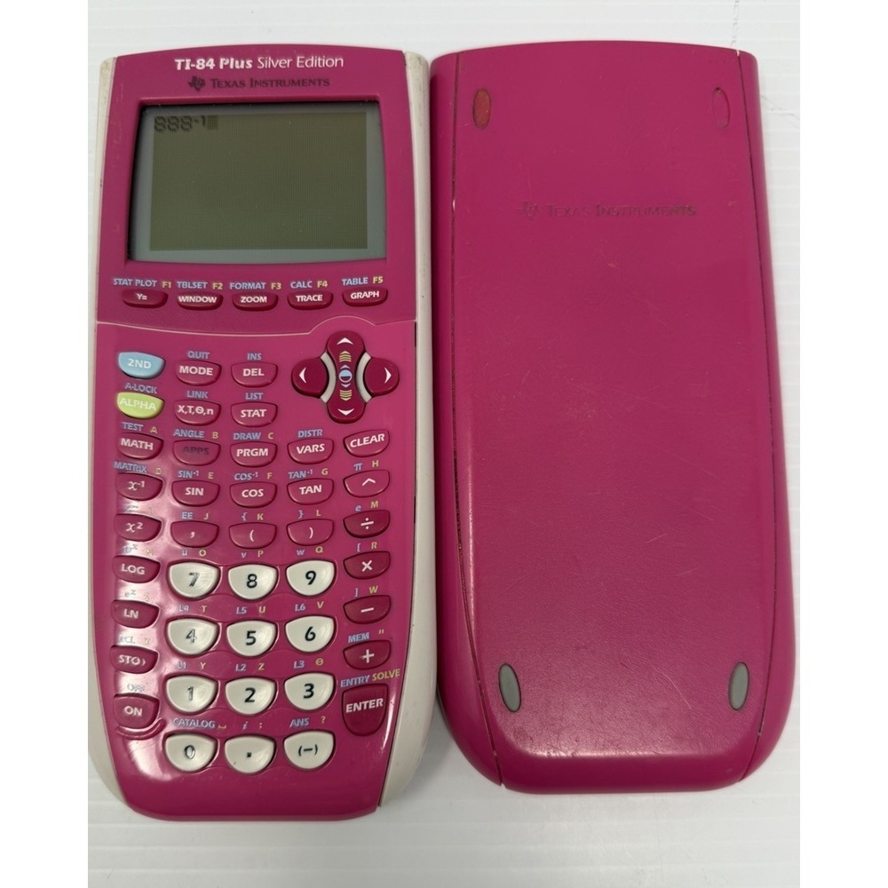 Texas Instruments TI-84 Plus Silver Edition Graphing Calculator - Pink - Tested